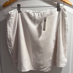 Abercrombie & Fitch White Linen Mini Skirt